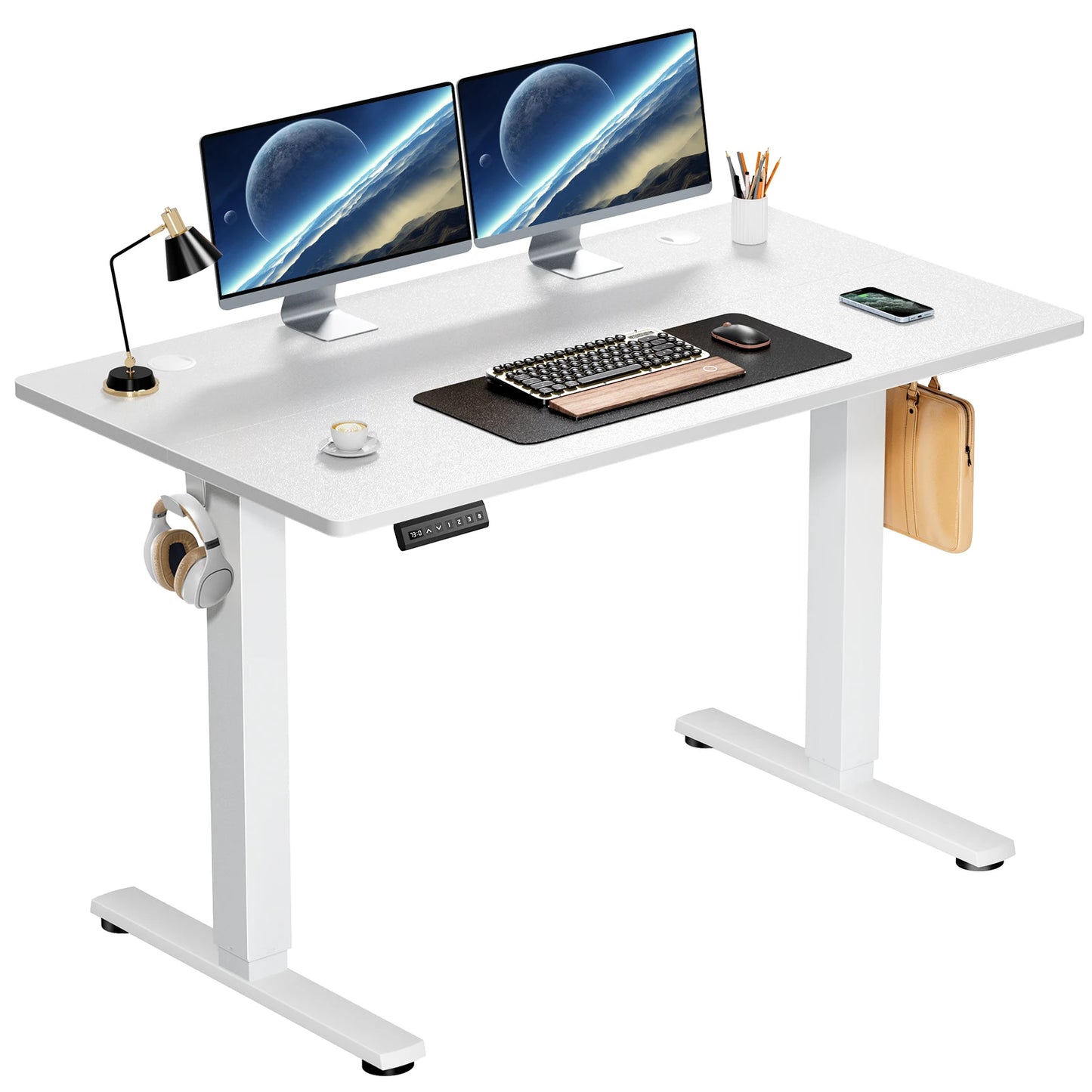 JHK Electric Standing Desk With Adjustable Height For Office Workstation