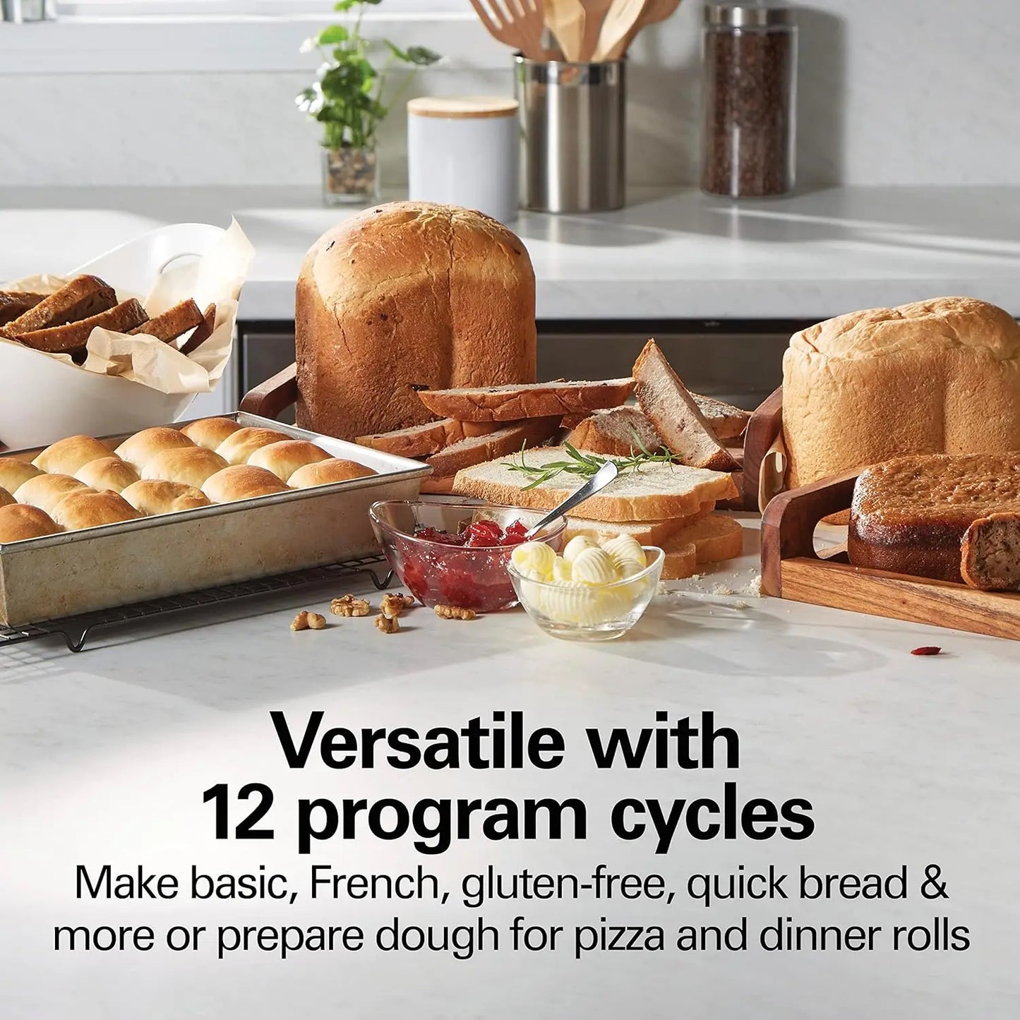 XMSJ Automatic Bread Maker Machine Digital Programmable 12 Settings