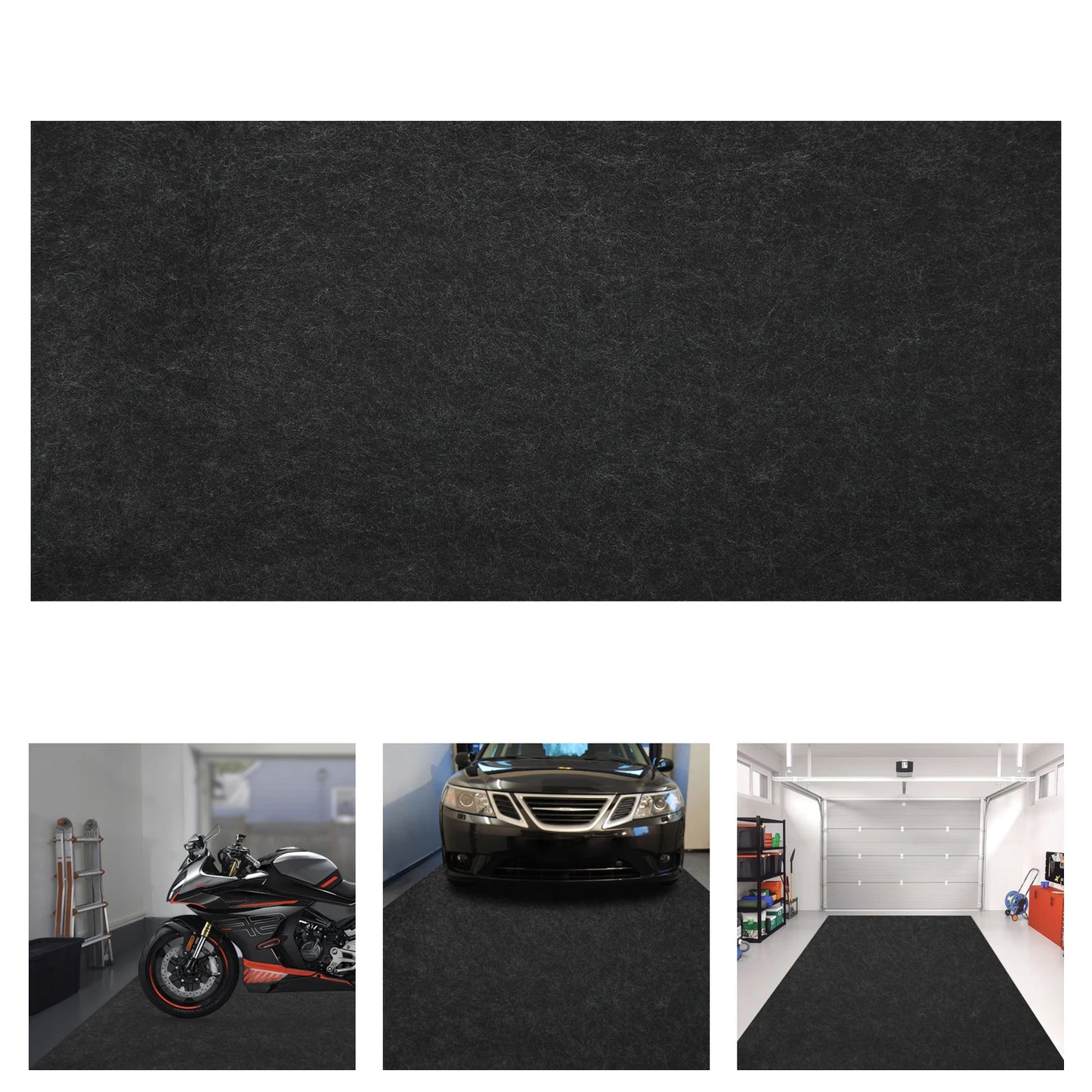 Garage Non-Slip Floor Mat Non-Woven PE Waterproof Protection