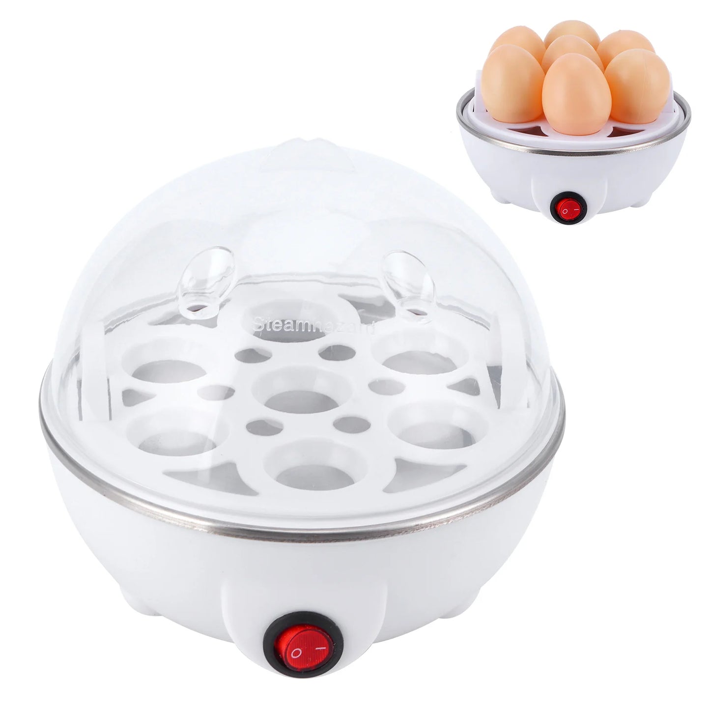 Romellar Electric Egg Boiler Multifunctional Cooker Poacher