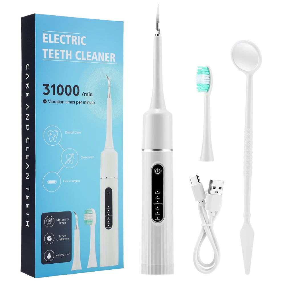 Ms.Dear Electric Tooth Cleaner Sonic Toothbrush With 5 Brush Heads