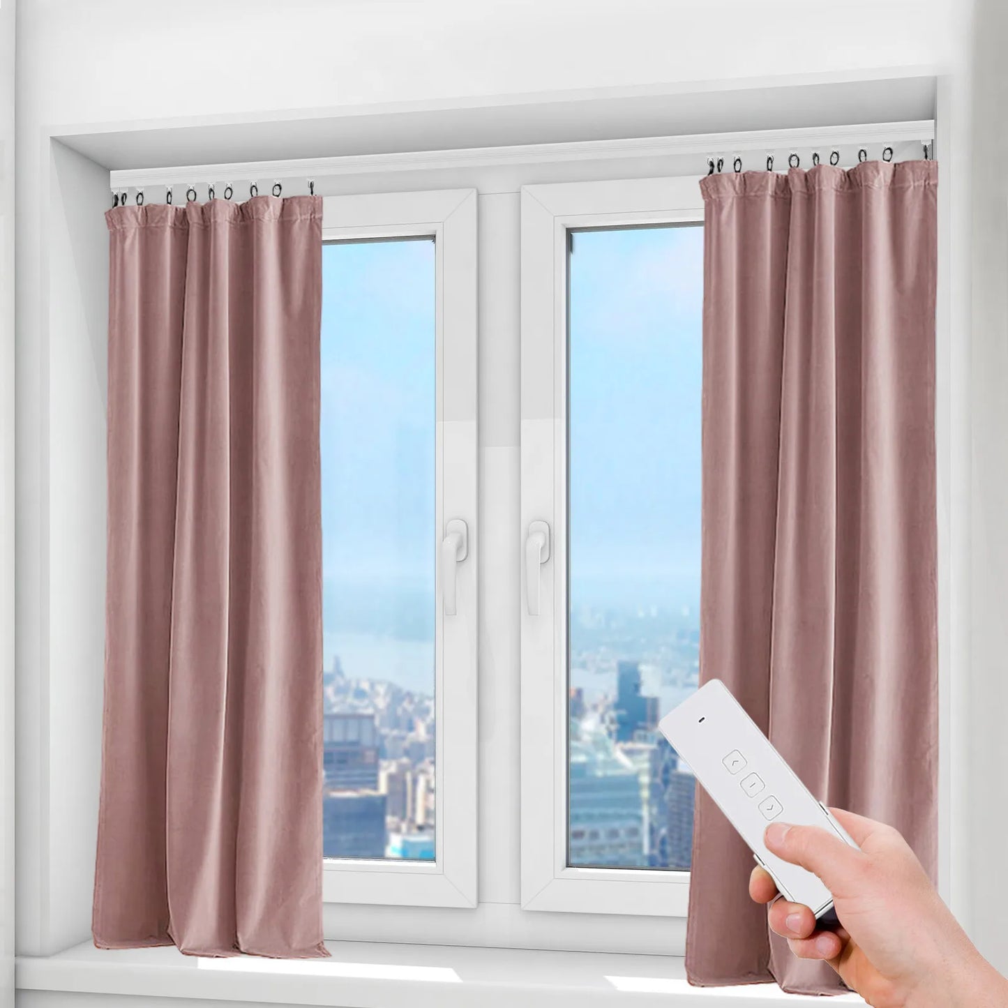 Smart Motorized Curtain Track WiFi Control App Remote