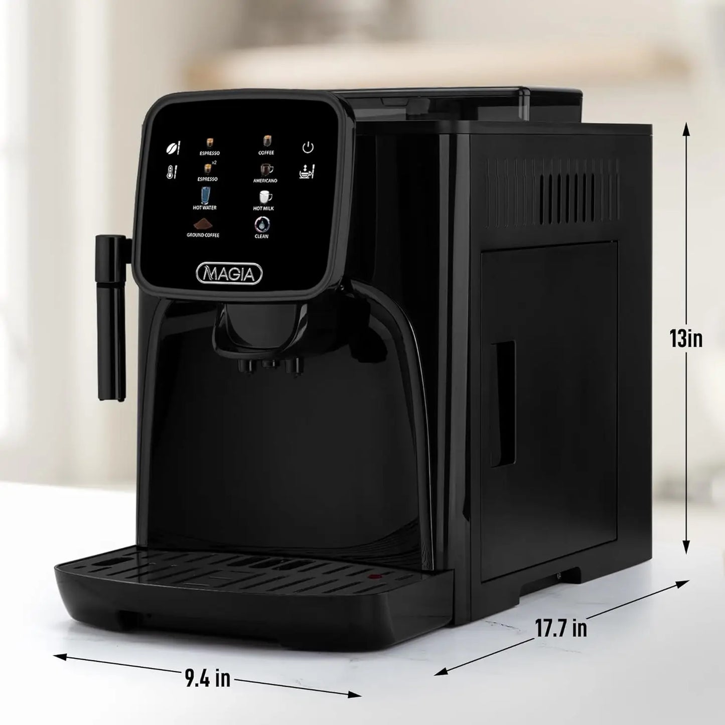 XMSJ Automatic Espresso Machine With Grinder And Self Cleaning