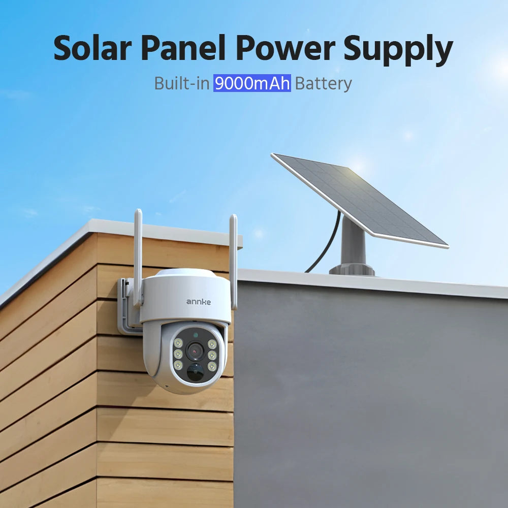ANNKE 4MP Solar Wireless Security Cameras With 4CH NVR