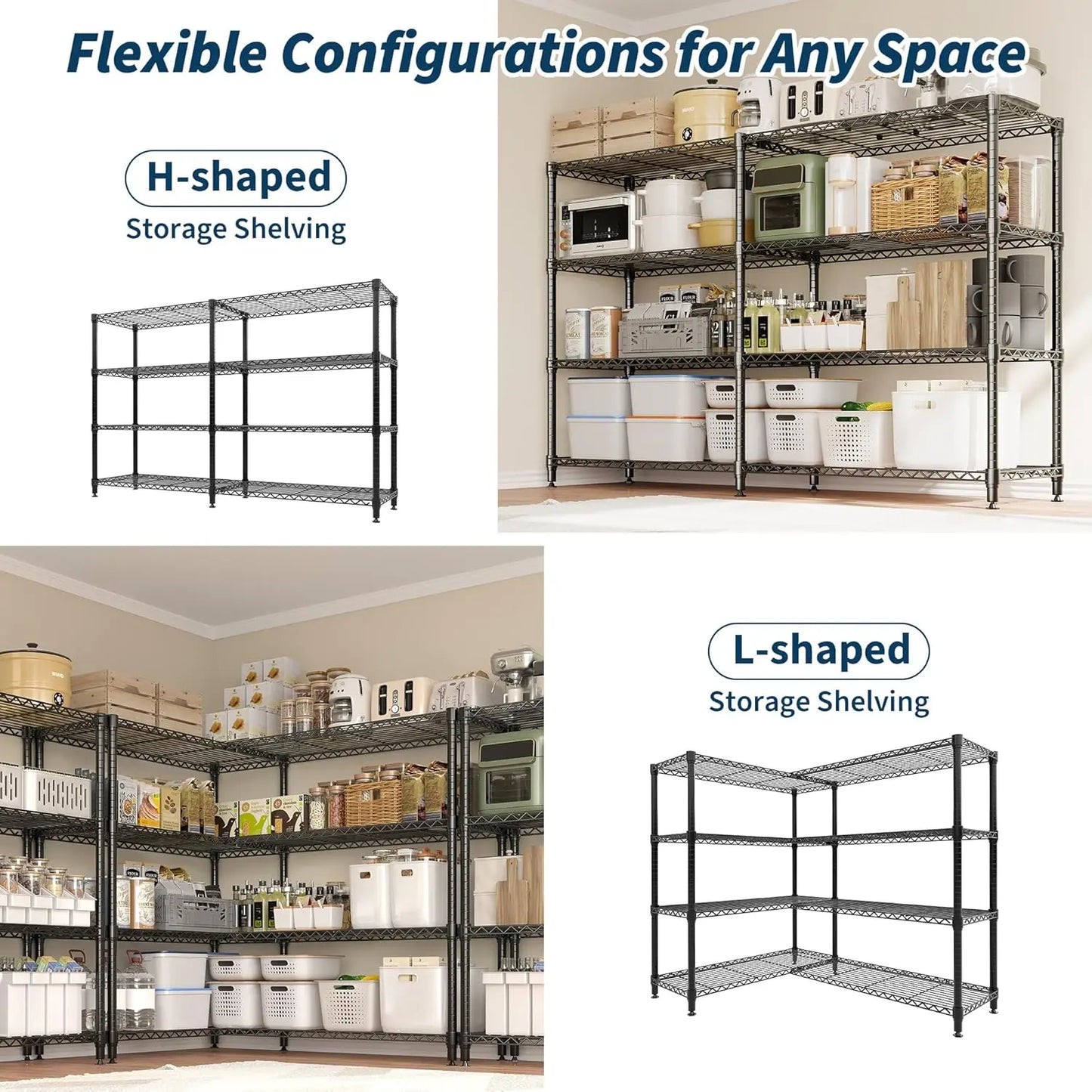Twister.CK Heavy Duty Storage Shelves Five Tier Metal Unit