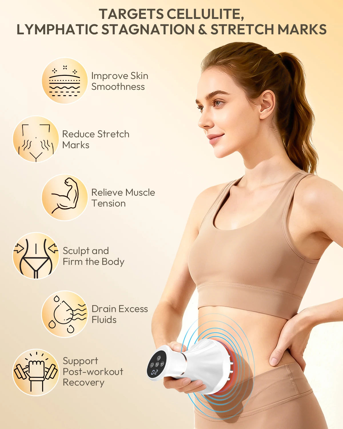 Lymphatic Drainage Massager For Body Sculpting Massage Tool