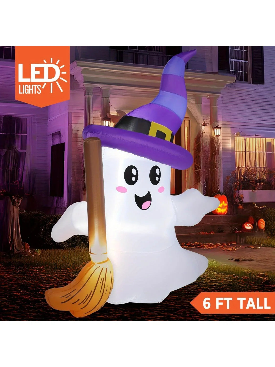 Halloween Led Inflatable Ghost Outdoor Yard Decoration