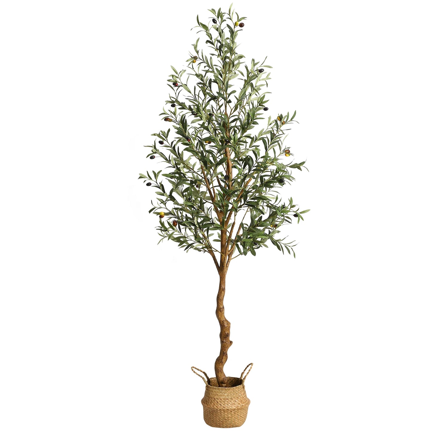 HiMISS Artificial Olive Tree In Pot Realistic Fake Plant Decor