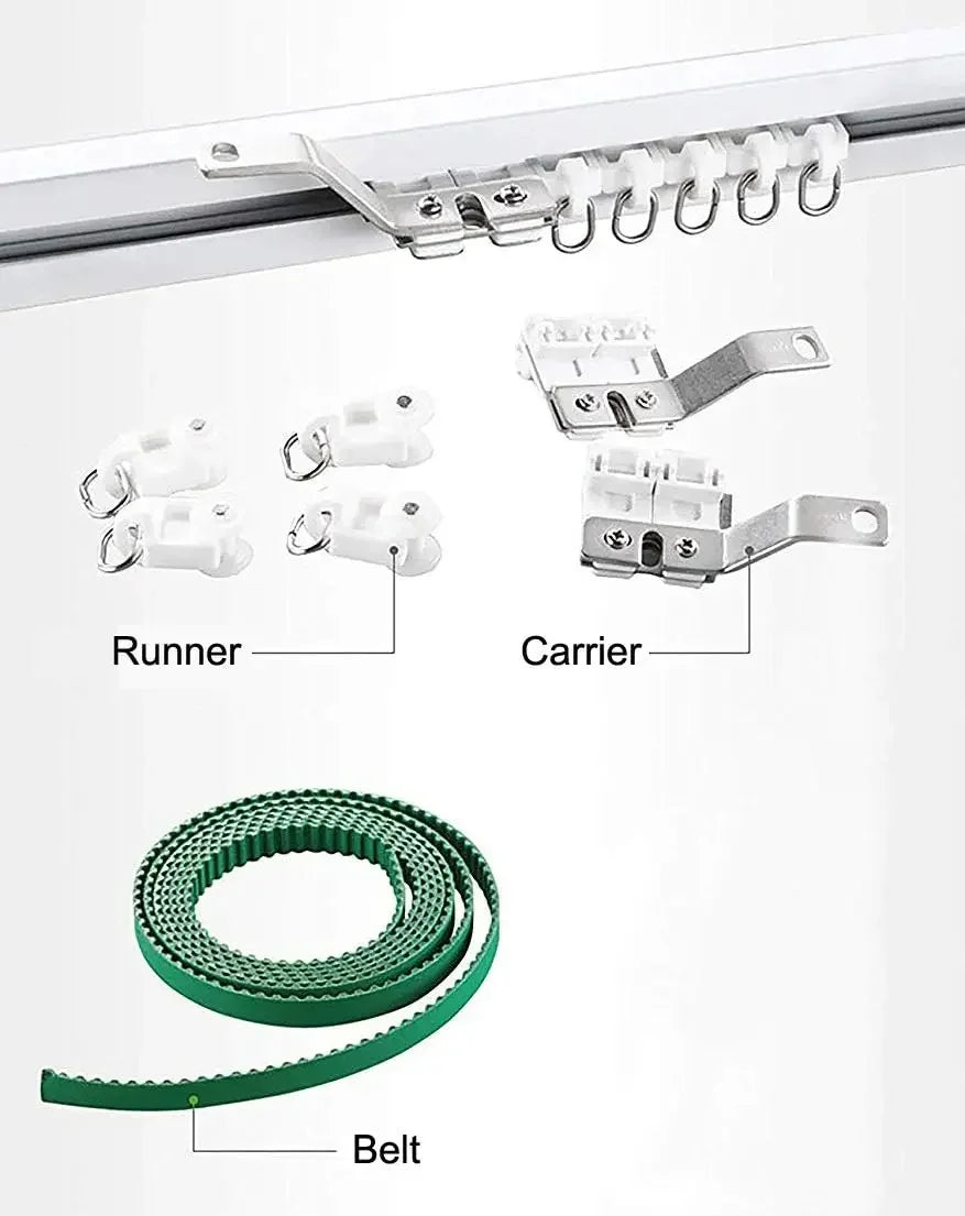 Smart Curtain System Heavy Duty Electric Rod WiFi Control Alexa