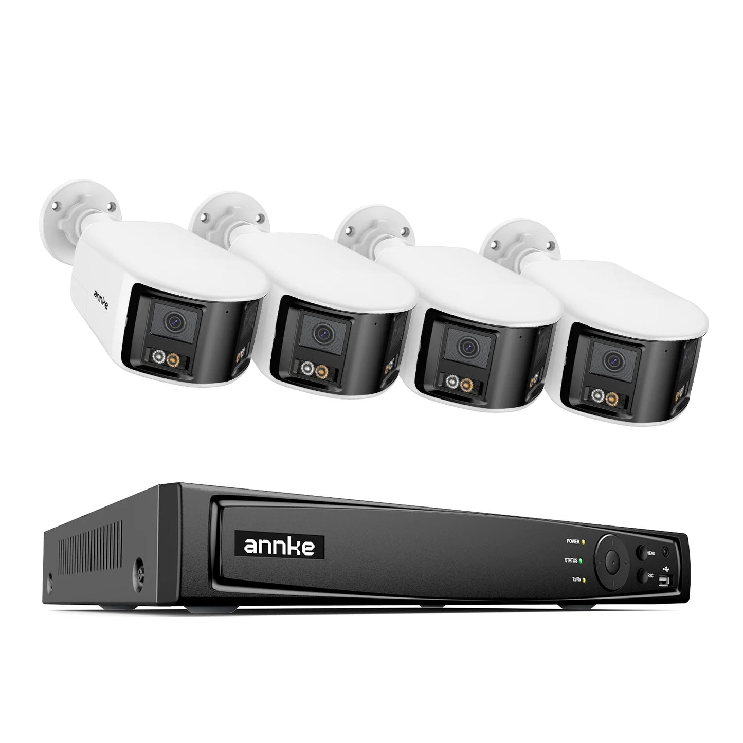 ANNKE 4K Security Camera System With 180 Degree Panoramic Lens