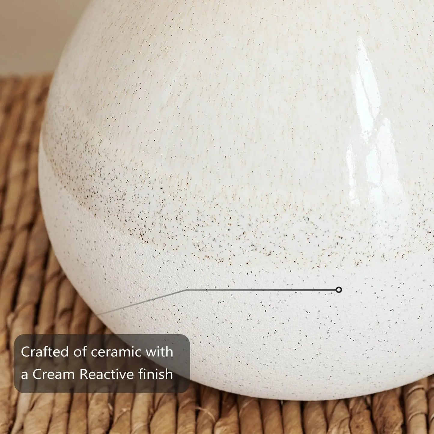 Ceramic Table Lamps Set of 2 With Linen Shades Farmhouse
