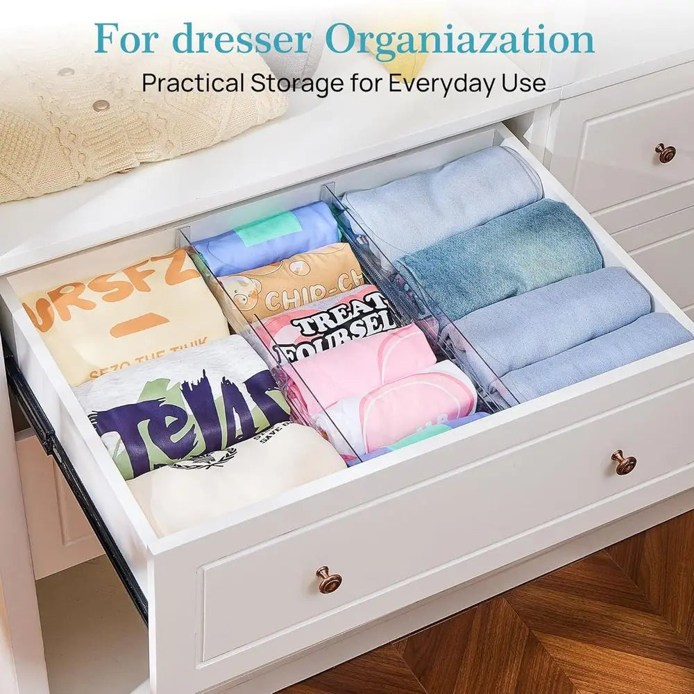 12 Pack Adjustable Drawer Dividers For Expandable Organizer