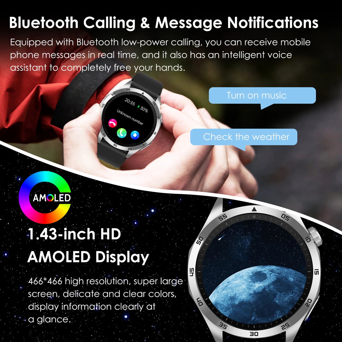 Ecg Smart Watch With Blood Pressure Oxygen And Bluetooth Calling