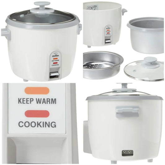 XMSJ Electric Rice Cooker for Home Use and Nonstick Pot