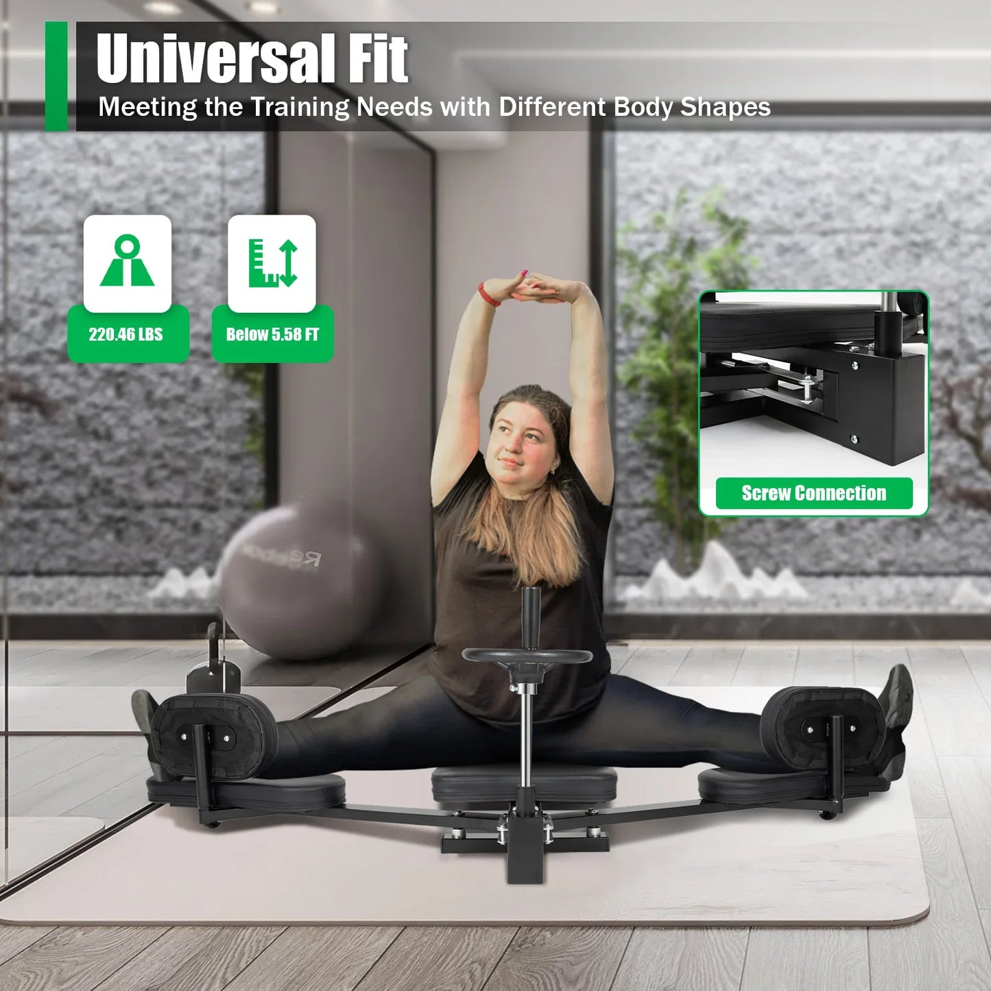 Leg Stretcher 3 Bar Spreader For Leg Flexibility Training