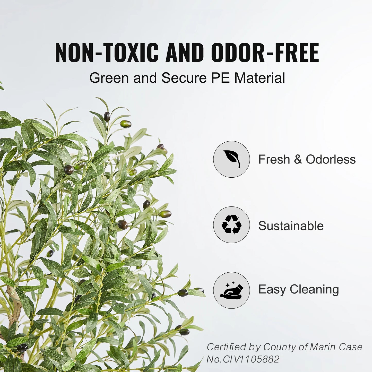 SucceBuy Artificial Olive Tree Faux Plant For Home Decor