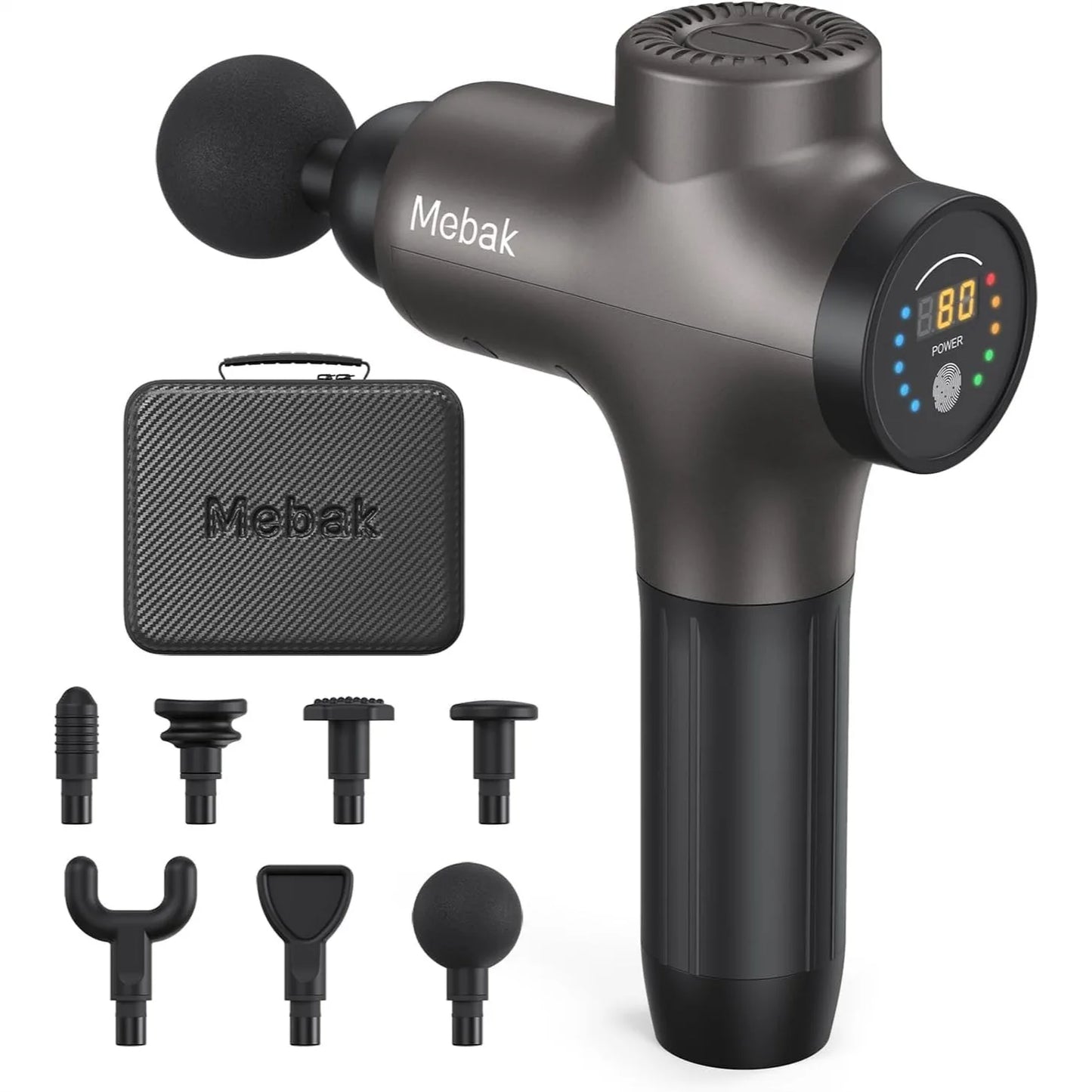Massage Gun Deep Tissue Athletes 53 Lb Force 7 Heads