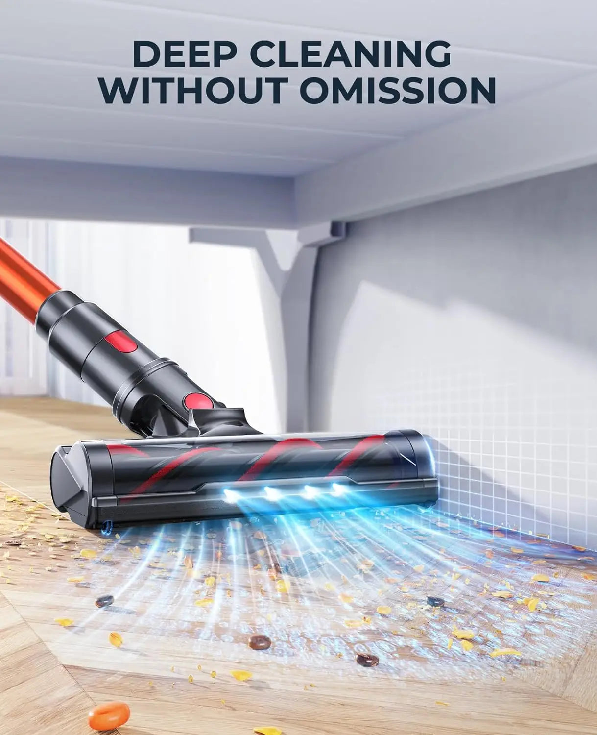 LARESAR Elite 8 Cordless Vacuum Cleaner 450W 55 Minute Battery