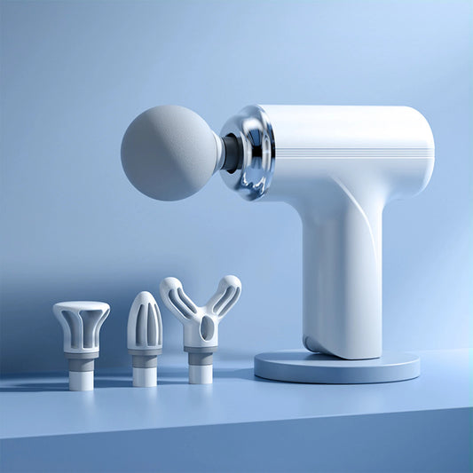 Portable Electric Fascia Massage Gun With 4 Heads 6 Speeds