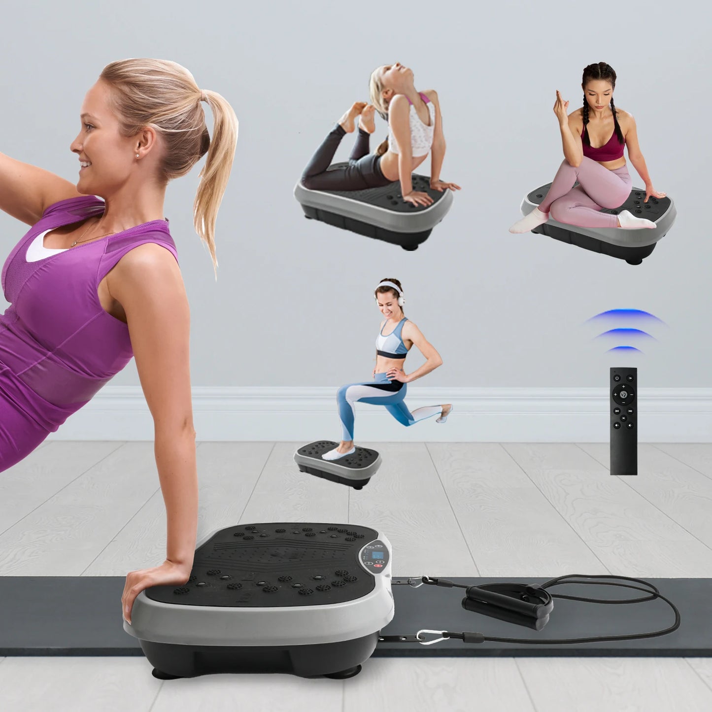 Vibration Plate Exercise Machine For Home Fat Burning Workout Portable