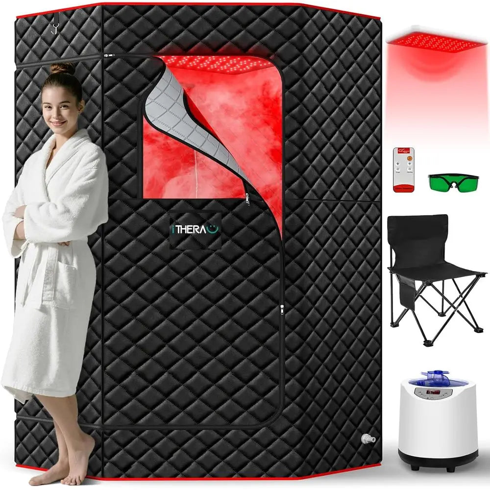 XL Infrared Sauna Box With 660nm 850nm Red Light Therapy