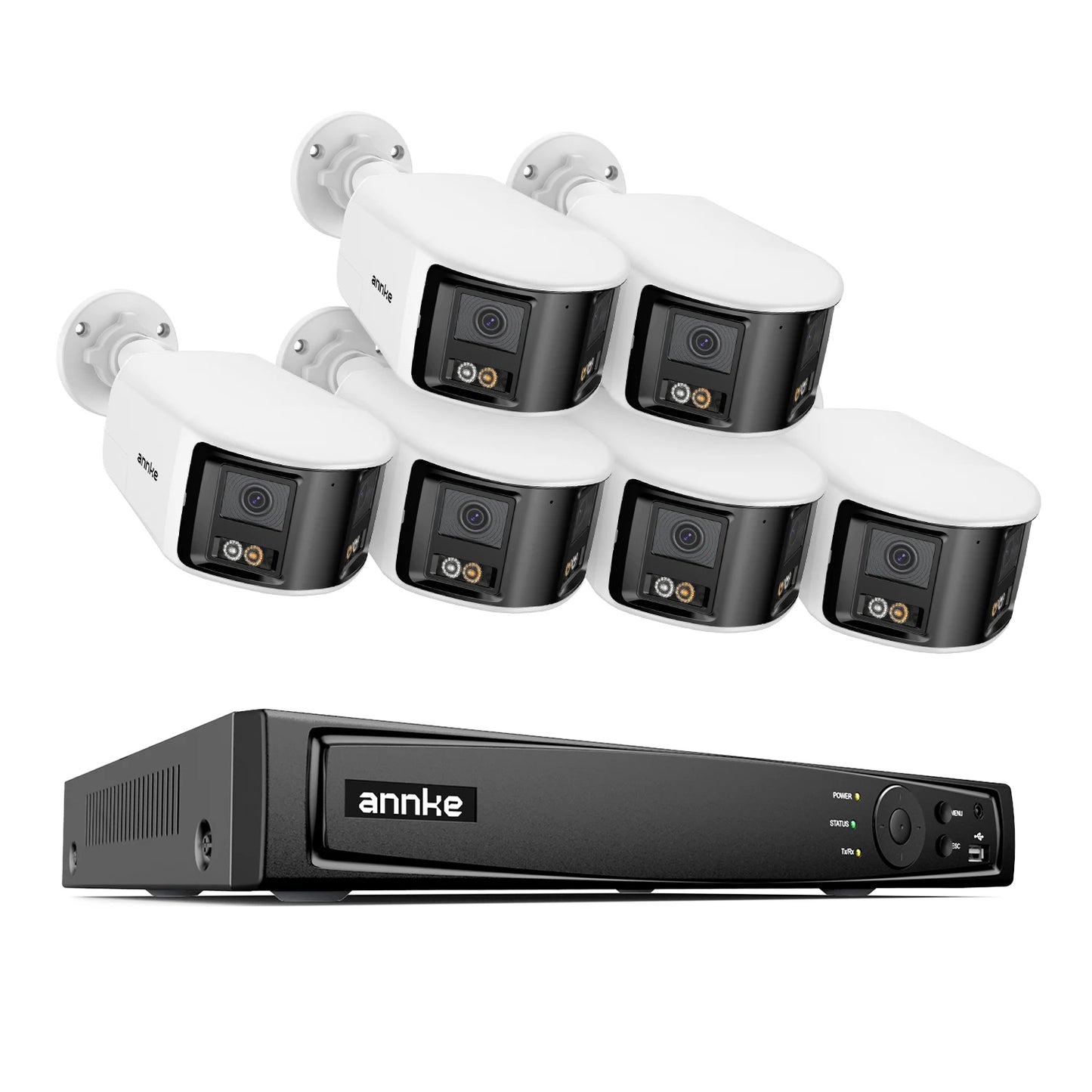 ANNKE 4K Security Camera System With 180 Degree Panoramic Lens