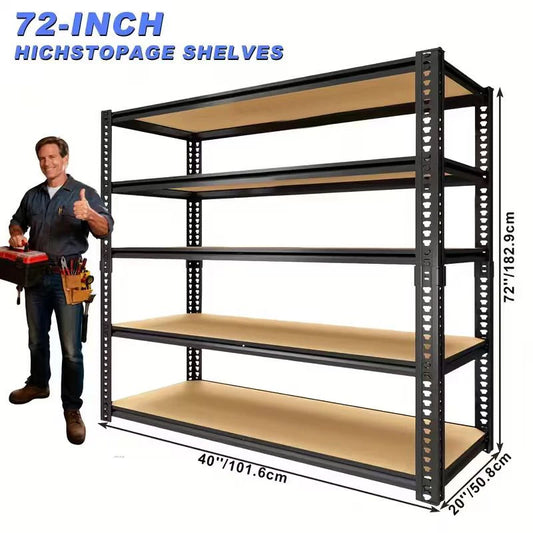 Sturdy Metal Storage Rack System Extra Wide Garage Shelving Adjustable