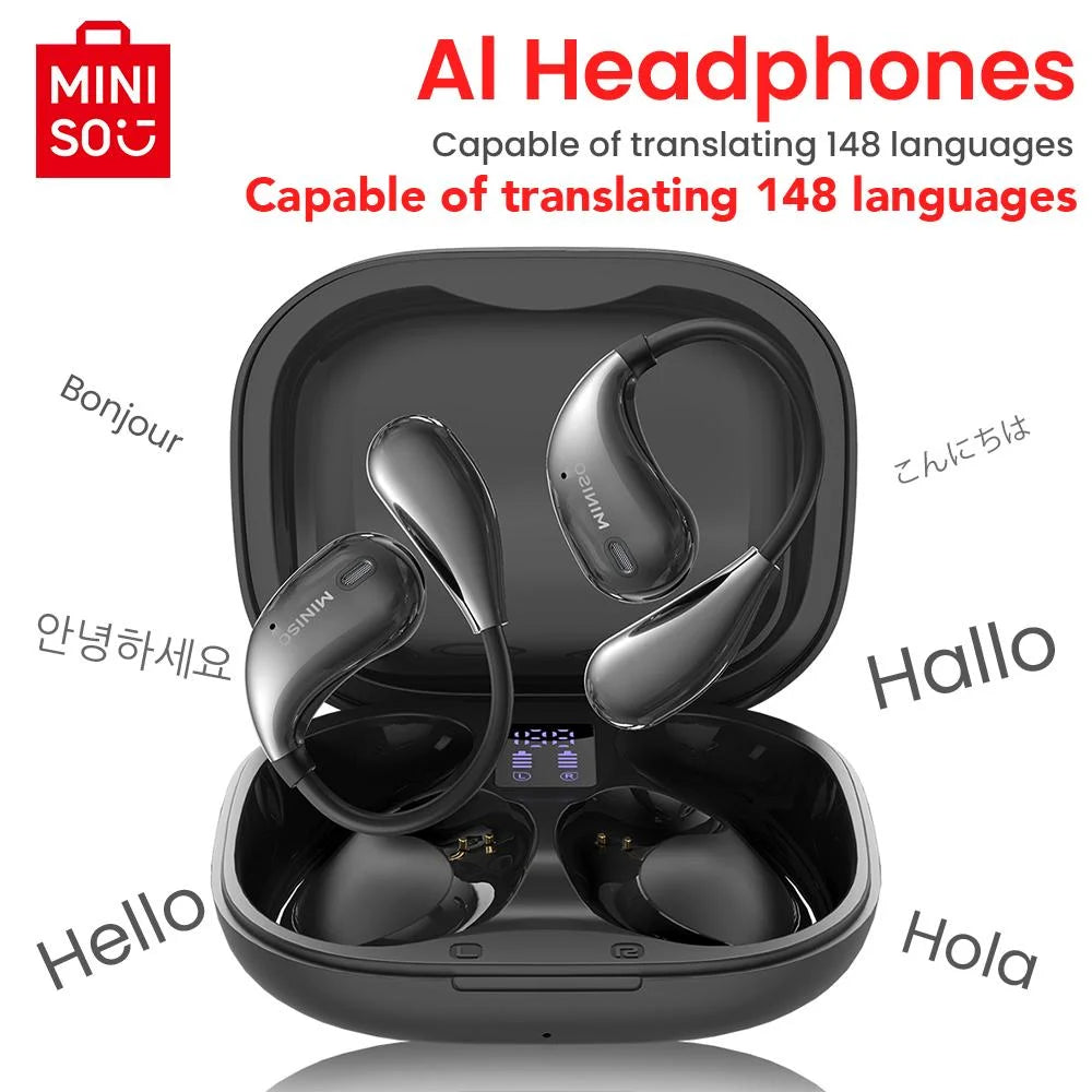Miniso X33 Wireless Translation Earbuds Featuring HiFi Audio Quality