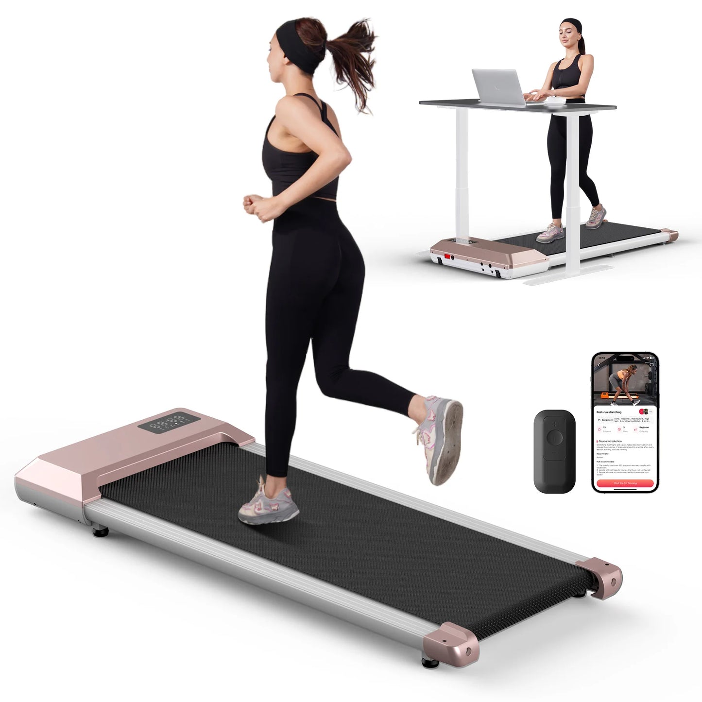 Superun 2in1 Treadmill 2.5HP Home Walking Running Machine