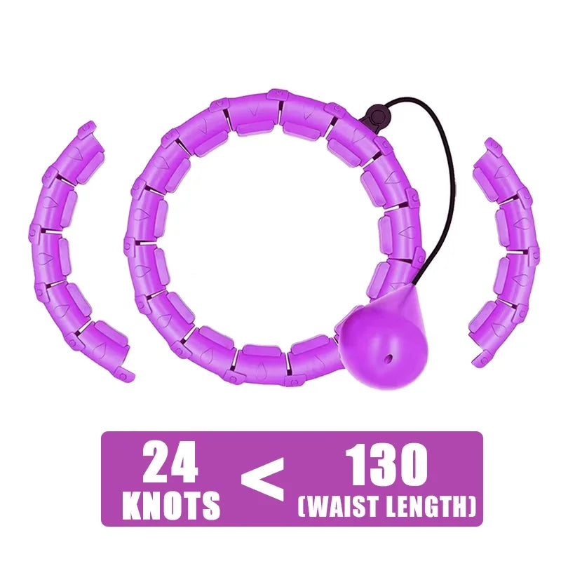 Smart Weighted Hula Hoop With 24 Detachable Links For Adults
