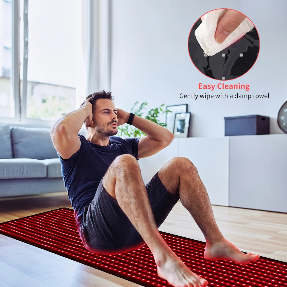 Red Light Therapy Body Mat With 945 LEDs 660nm 850nm