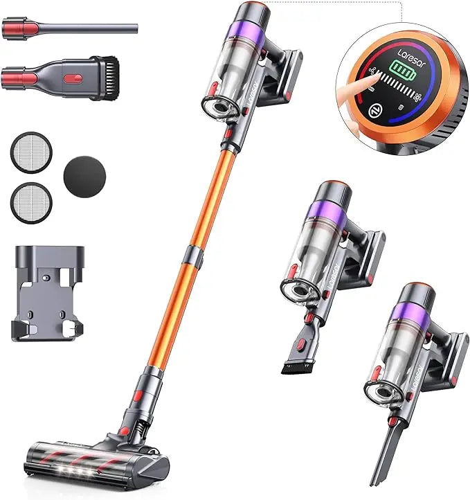 LARESAR Elite 8 Cordless Vacuum Cleaner 450W 55 Minute Battery