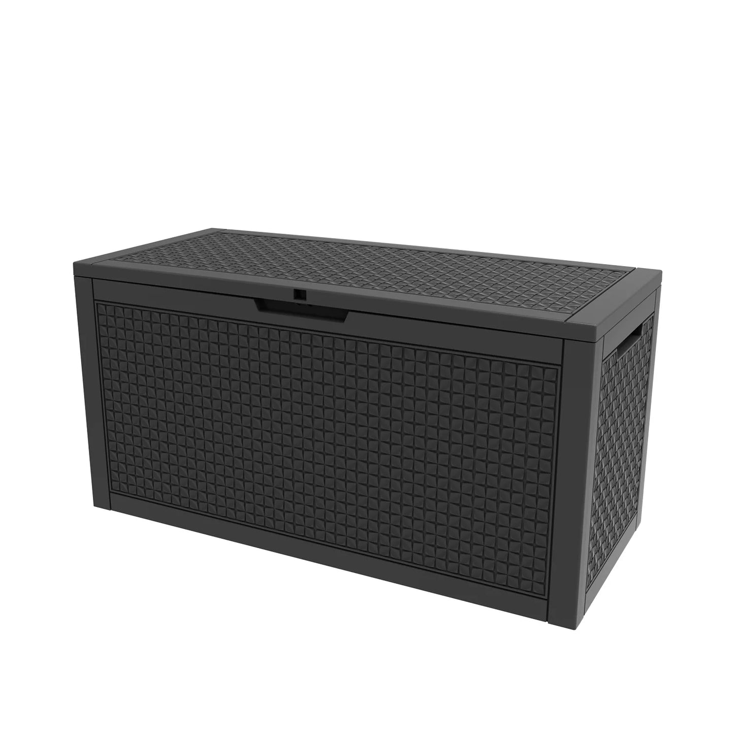 Resin Deck Box Lockable Outdoor Storage For Patio Gear