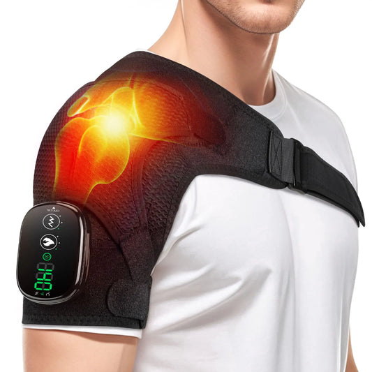 Pastsky Electric Shoulder Heating Pad Vibration Massager