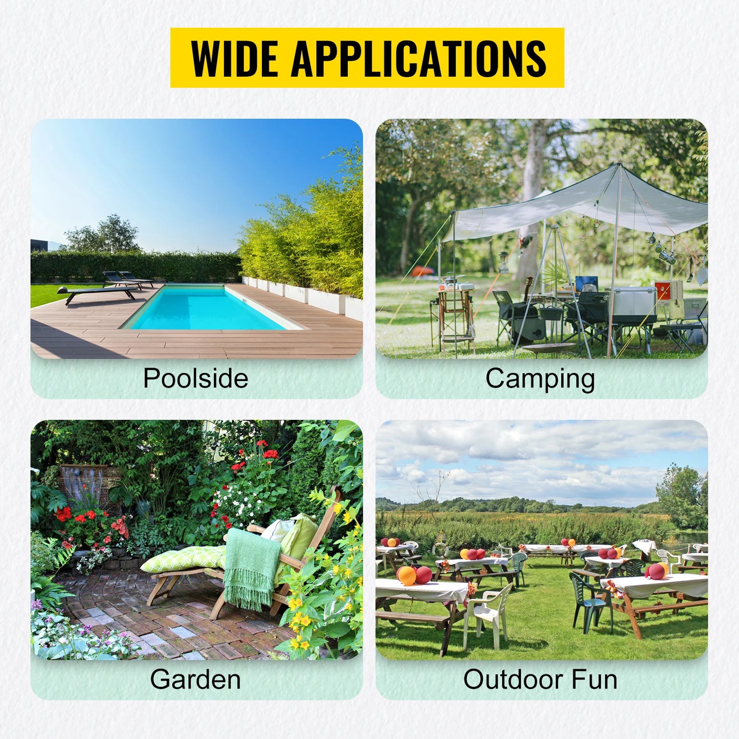 SucceBuy Outdoor Storage Box Waterproof Tarpaulin For Patio Garden