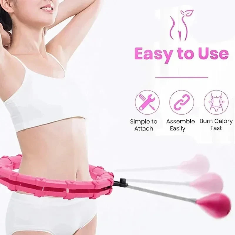 Smart Weighted Hula Hoop With 24 Detachable Links For Adults