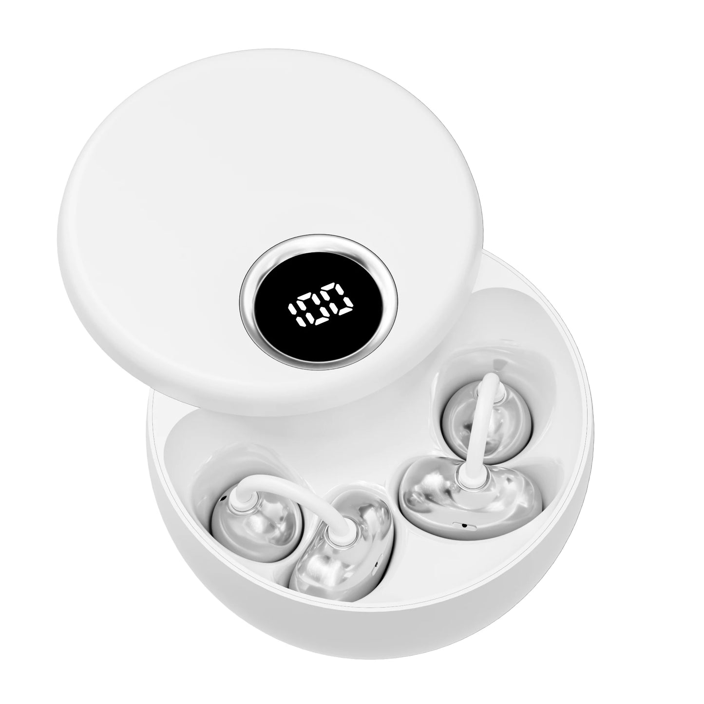 Shuke Open Ear Clip Wireless Earbuds With Active Noise Cancellation