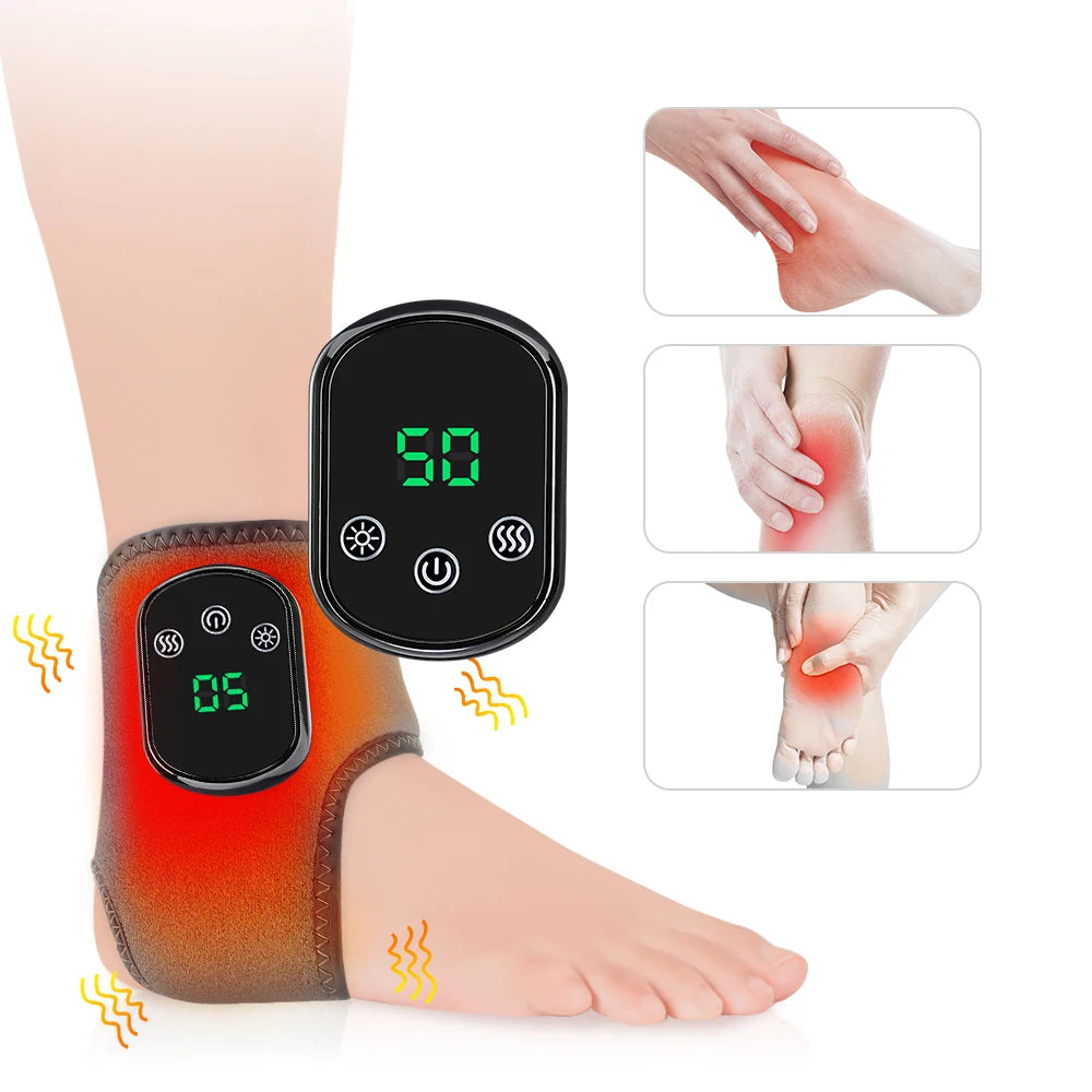 PASTSKY Electric Foot Massager With Heated Vibration Ankle Protection