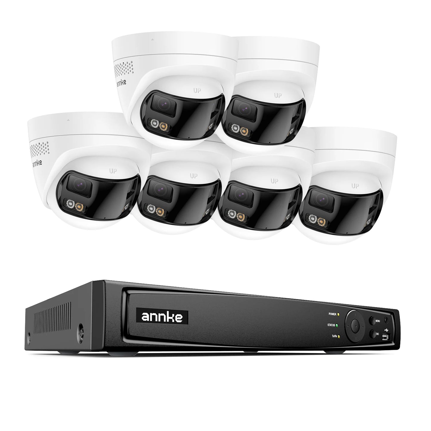 ANNKE 4K Security Camera System With 180 Degree Panoramic Lens