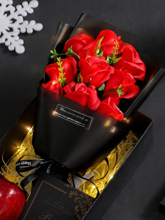 Mini Rose Soap Flower Gift Bouquet For Home Decor And Occasions