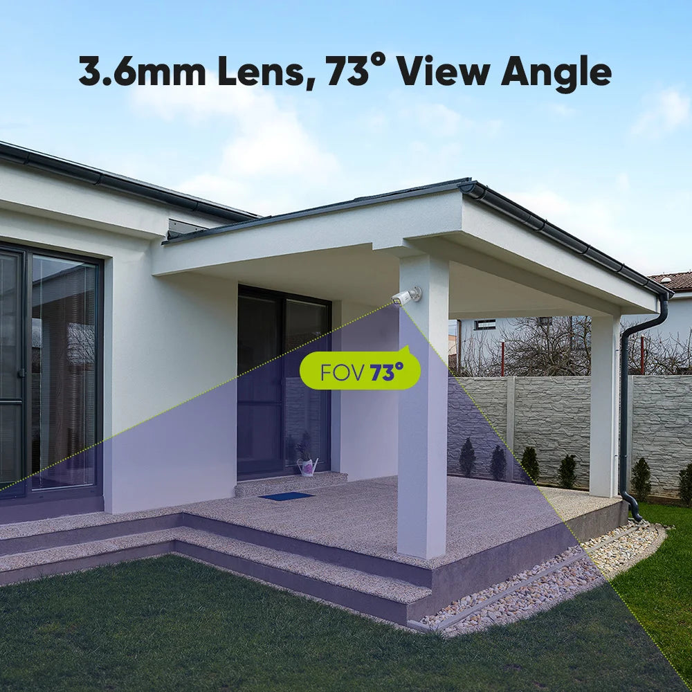SANNCE 2MP 1080P Bullet CCTV Camera 3.6mm Lens Night Vision DVR