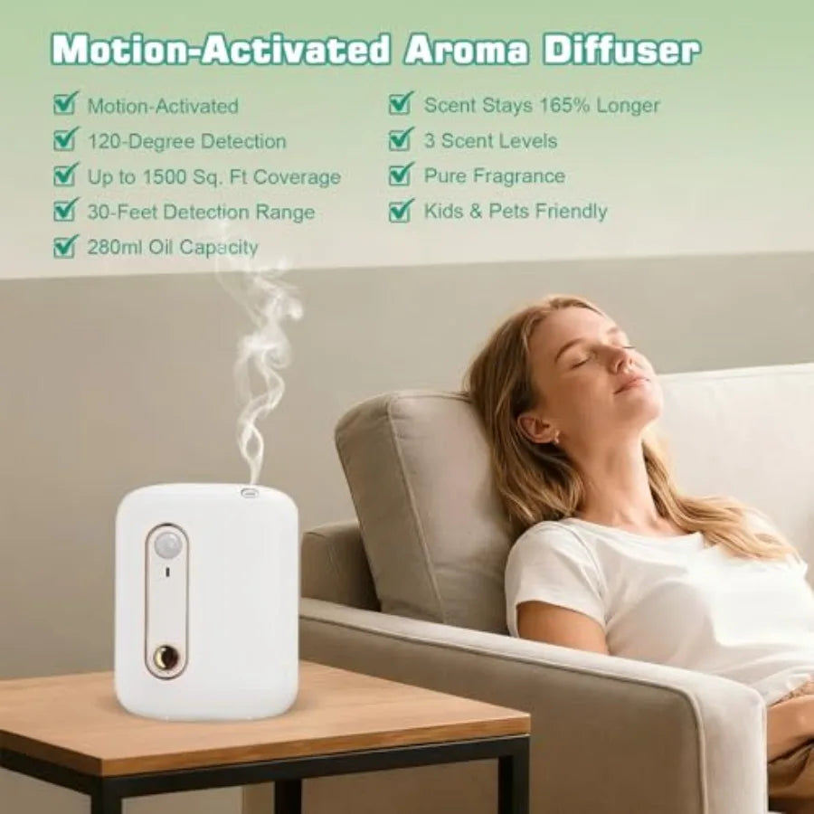 Waterless Essential Oil Diffuser Motion Activated Scent Air Machine