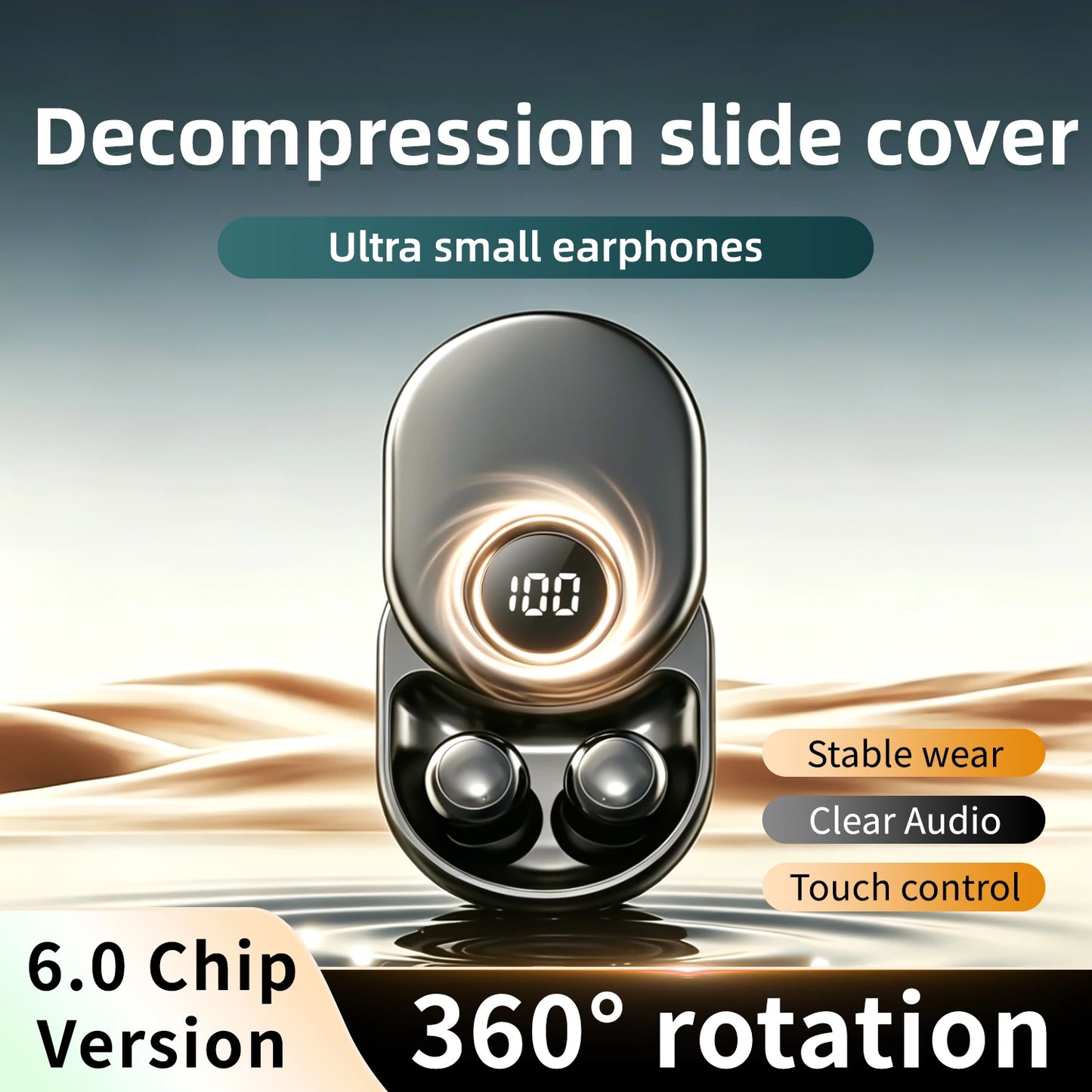 Shuke Bluetooth Wireless Sleep Earbuds With Active Noise Canceling