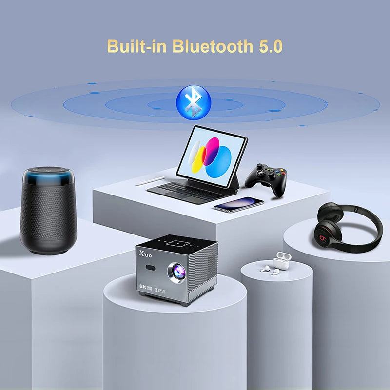 Xnano 300 ANSI Projector With WiFi 5G Bluetooth Voice Remote
