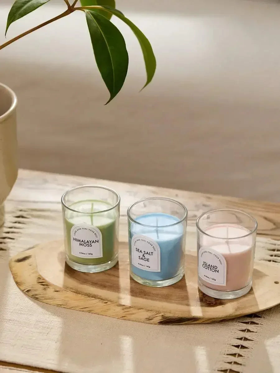 Long-Lasting Aromatherapy Candles In Smokeless Glass Jars
