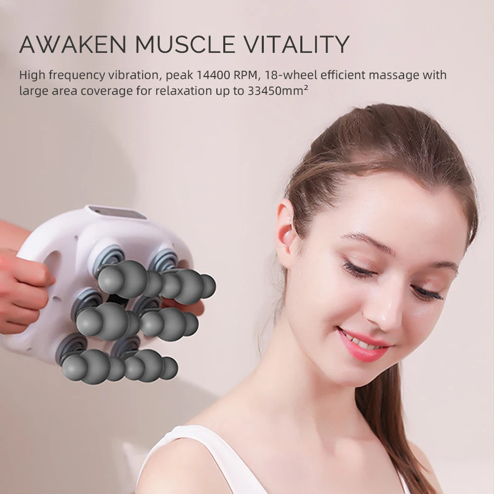Foreverlily 18 Head Fascia Gun High Frequency Massager
