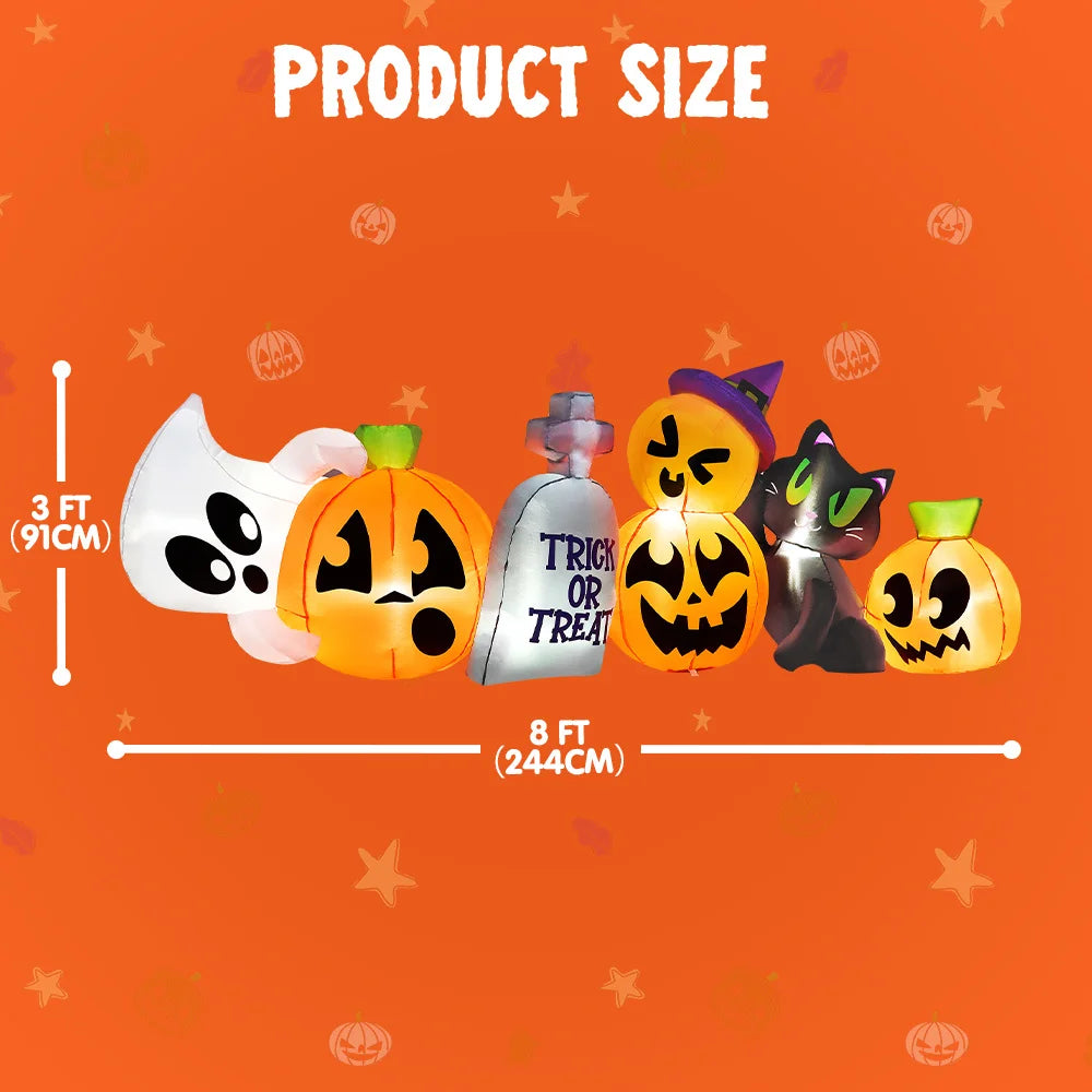Outdoor Halloween Inflatables With LED Lights For Yard And Lawn Decoration