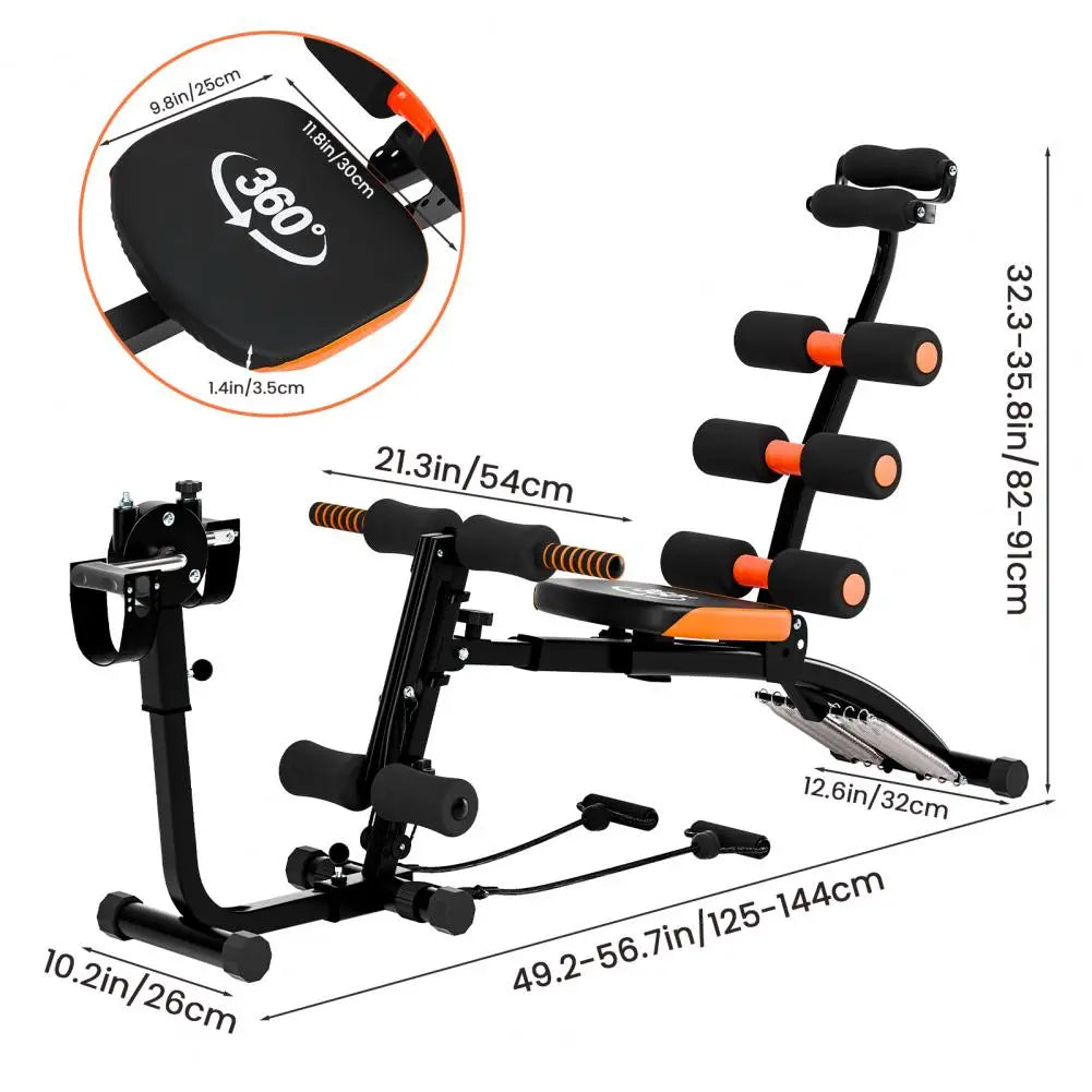 Ab Trainer Bench For Home Gym Multifunctional Adjustable Crunch