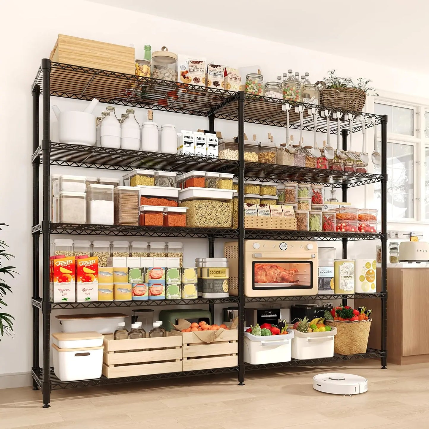 Twister.CK Five Tier Heavy Duty Metal Storage Shelves