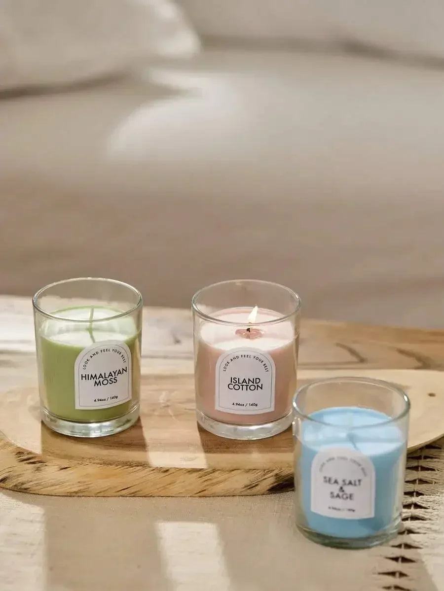 Long-Lasting Aromatherapy Candles In Smokeless Glass Jars